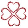 Christmas charity hearts